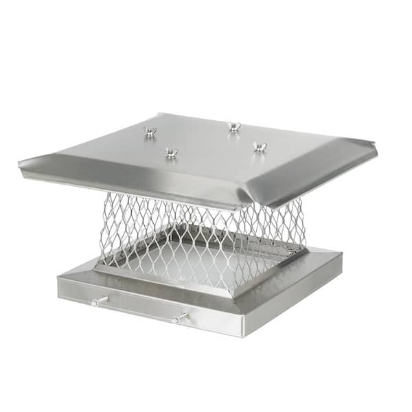 HY-C 13 in. x 13 in. Stackable Multi-Pack Single Flue Chimney Cap in Stainless Steel (4-Pack)