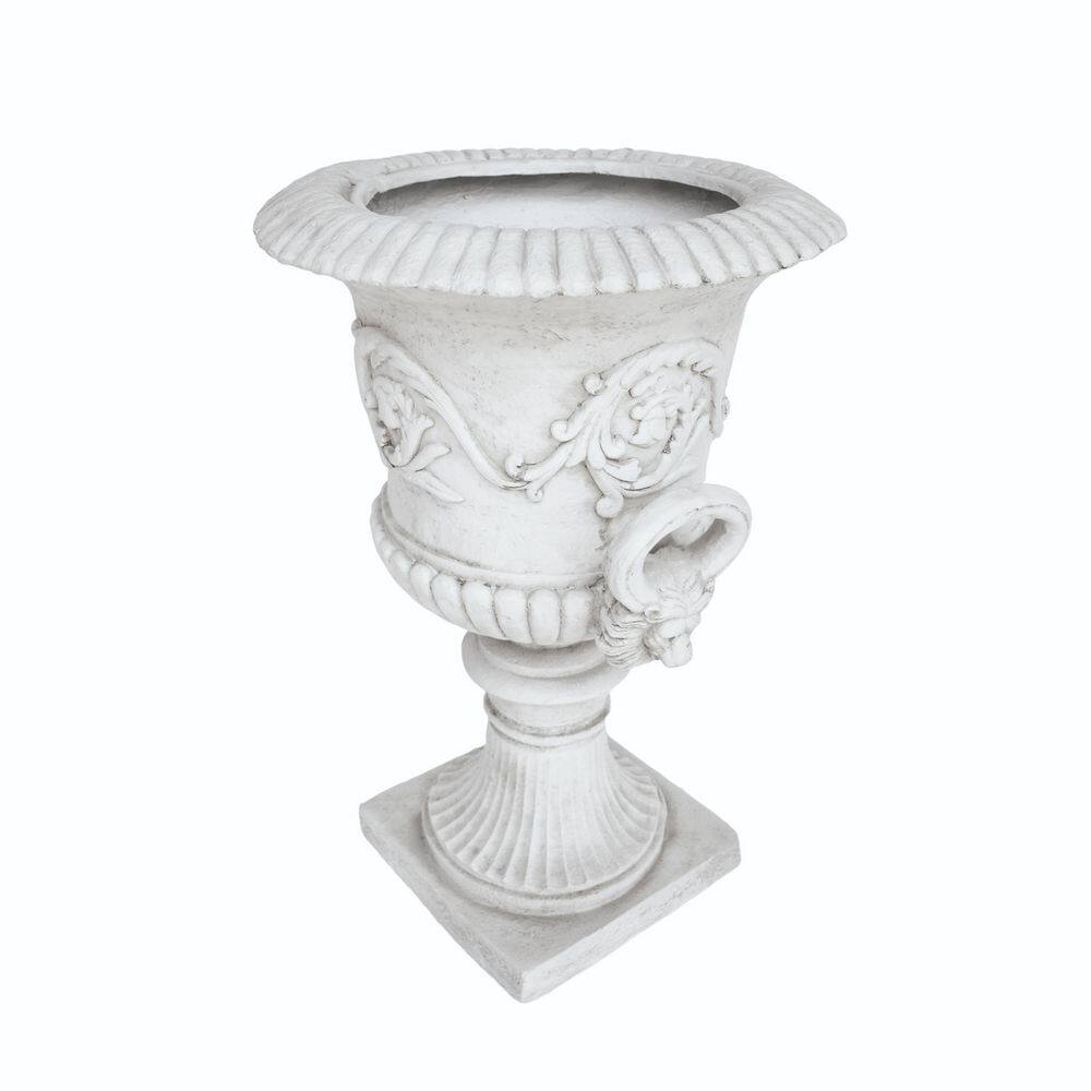 18.75 in. W x 28.25 in. H Concrete Garden Urn Planter in White price history on PriceWatchPro