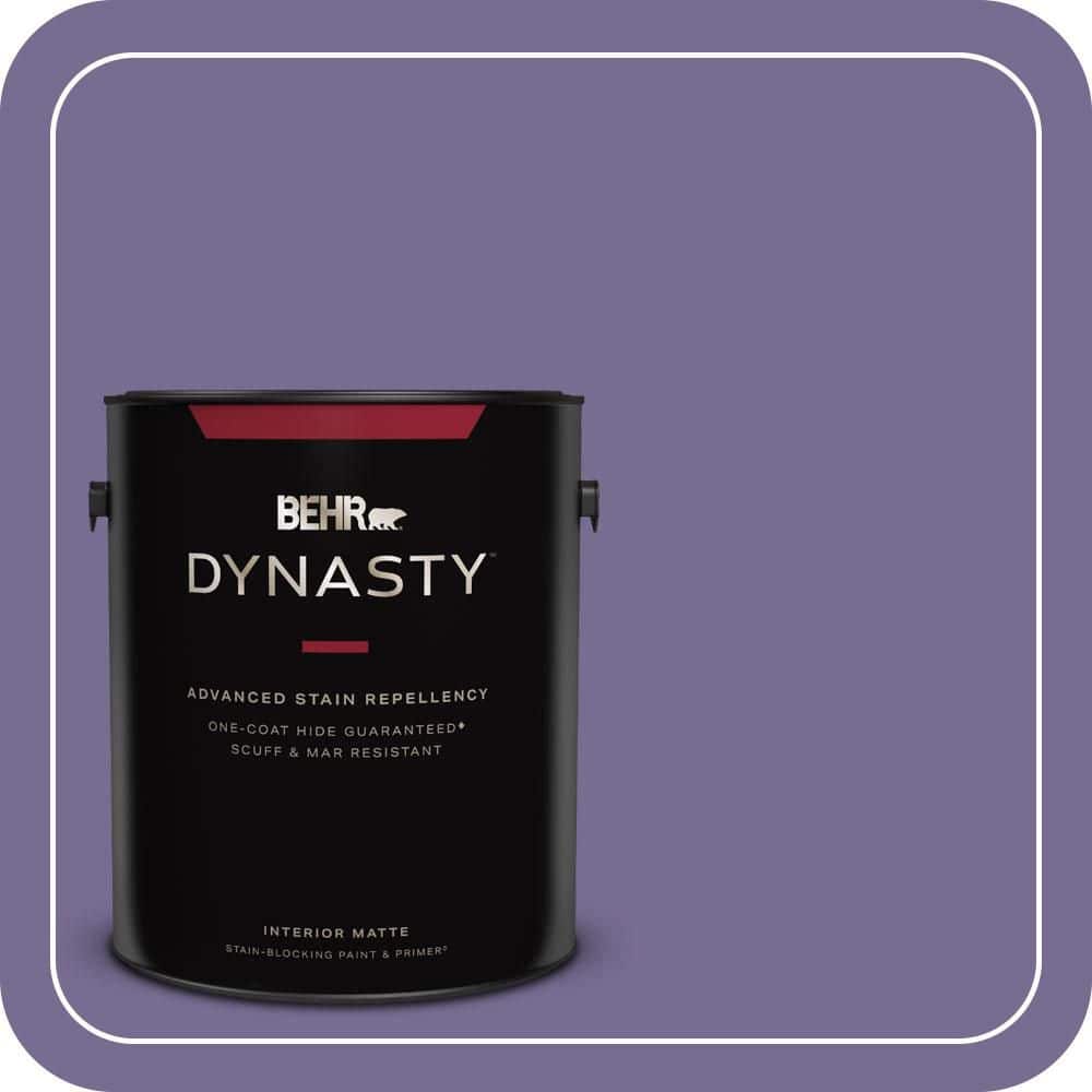 1 gal. #650D-6 Purple Silhouette Matte Interior Stain-Blocking Paint & Primer price history on PriceWatchPro