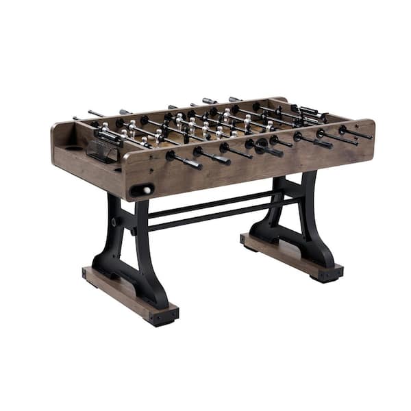 Barrington 58 in. Coventry Foosball Table, Durable Metal Legs and Stylish Design with Tabletop Sports Soccer Balls