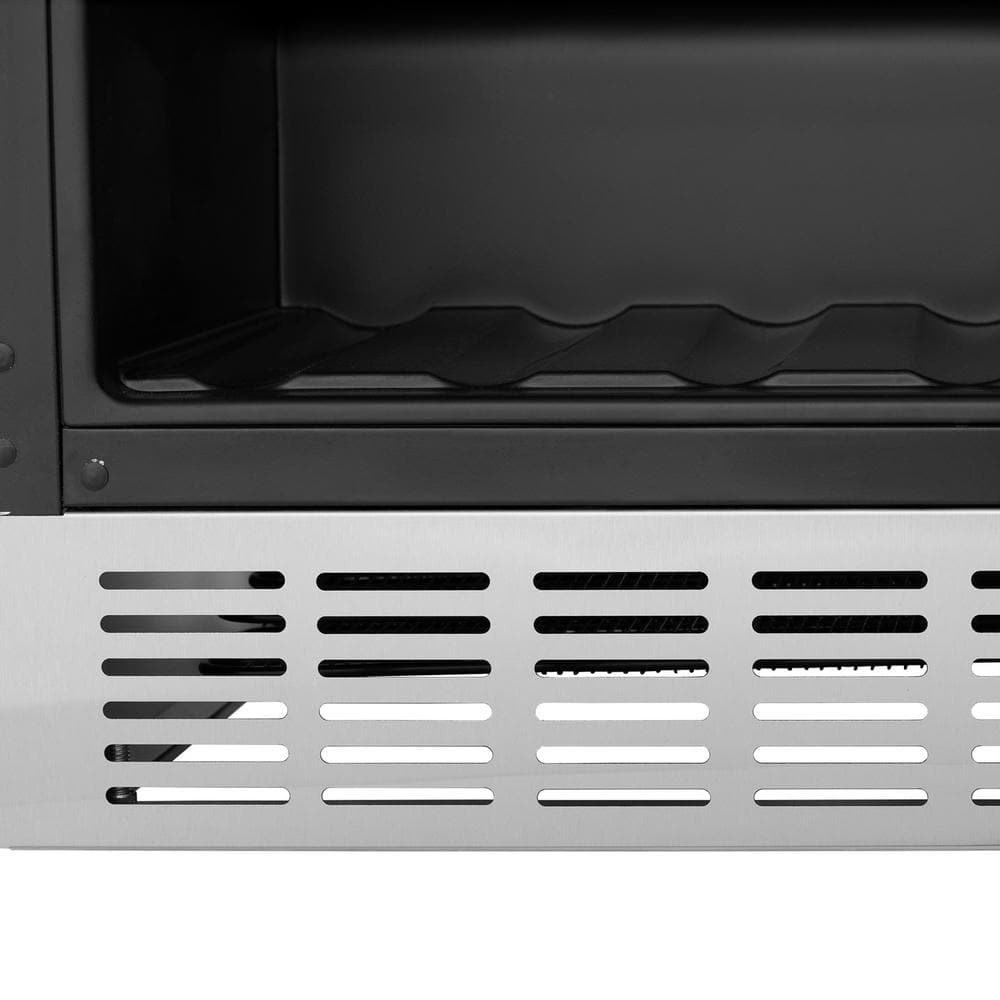 ZLINE 24" Stainless Steel Beverage Fridge with Adjustable Glass Shelves