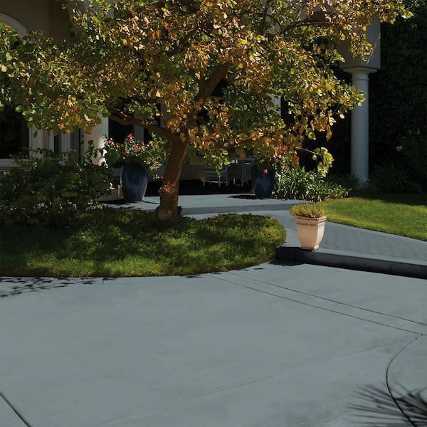 1 gal. #DCS-826 Canal Blue Semi-Transparent Flat Interior/Exterior Decorative Concrete Stain