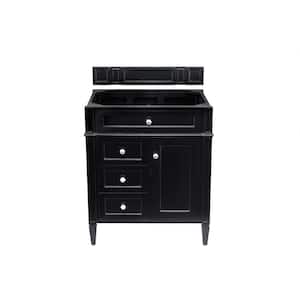 Brittany 28.8 in. W x 23 in.D x 32.8 in. H Single Vanity Cabinet Without Top in Black Onyx