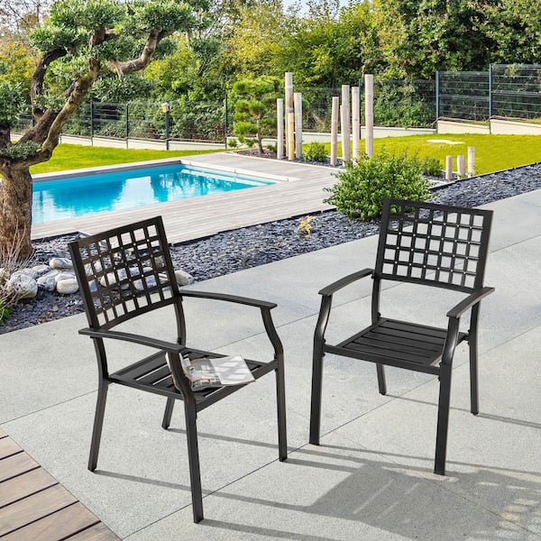 Have a question about Nuu Garden Black Iron Outdoor Dining Chairs