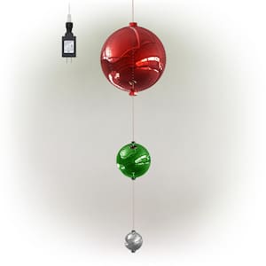 3-Tier Indoor/Outdoor Hanging Christmas Ornaments With Chasing LED Lights