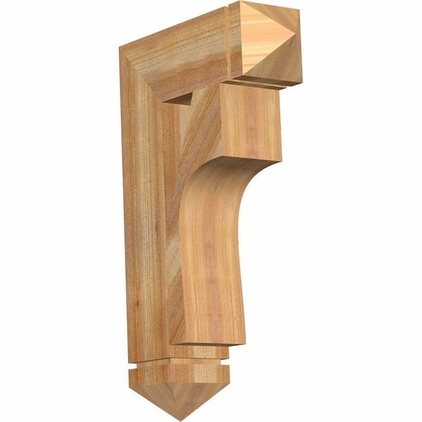 Ekena Millwork 6 in. x 32 in. x 20 in. Western Red Cedar Westlake Arts and Crafts Rough Sawn