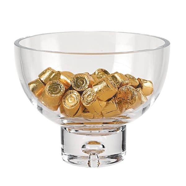 Badash Crystal Galaxy 6.25 in. D x 5 in. H Clear Pedestal Candy or Nut Bowl