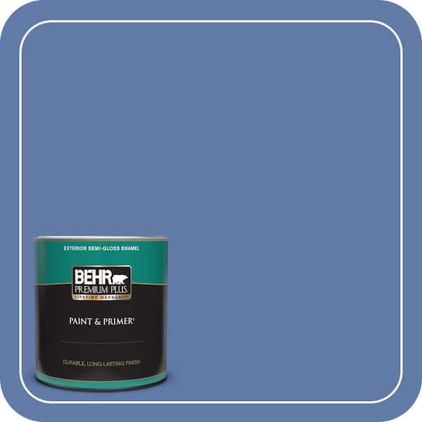 BEHR PREMIUM PLUS 1 qt. #M540-6 Miracle Elixir Semi-Gloss Enamel Exterior Paint & Primer