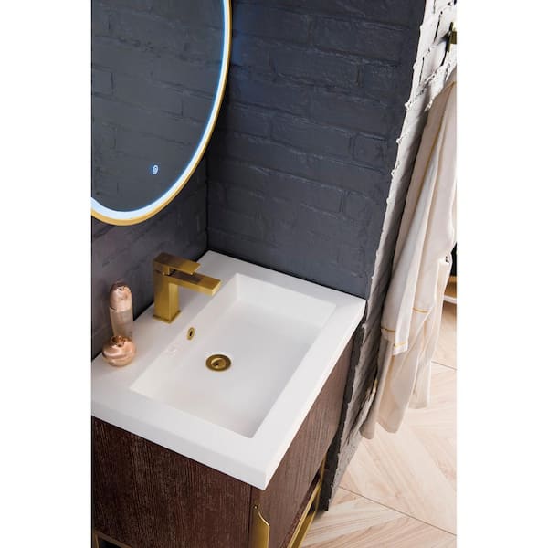 36 Columbia Single Bathroom Vanity, Latte Oak w/ Radiant Gold Base –  Vanities Depot