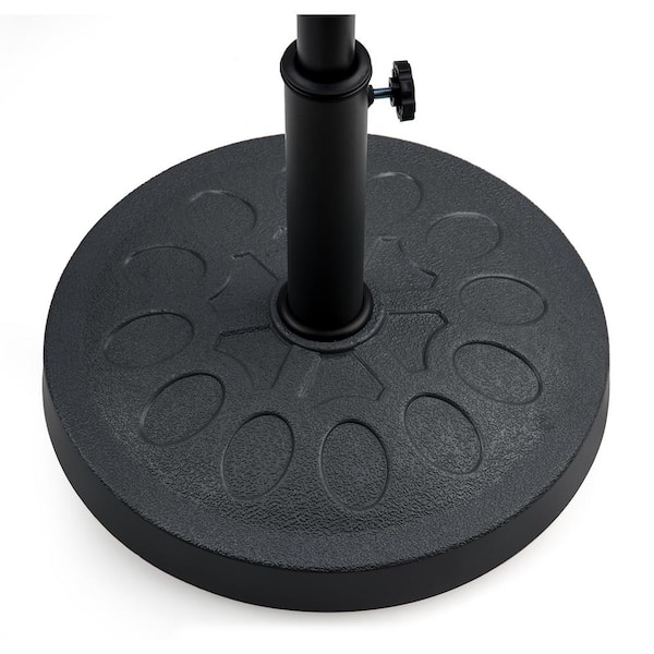 28.6 lbs. Resin Patio Umbrella Base in Charcoal Gray