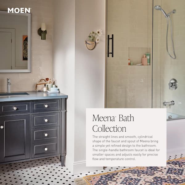 MOEN Meena Single Hole Single Handle Bathroom Faucet in Matte