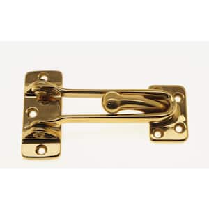 Solid Brass Security Guard in Polished Brass No Lacquer