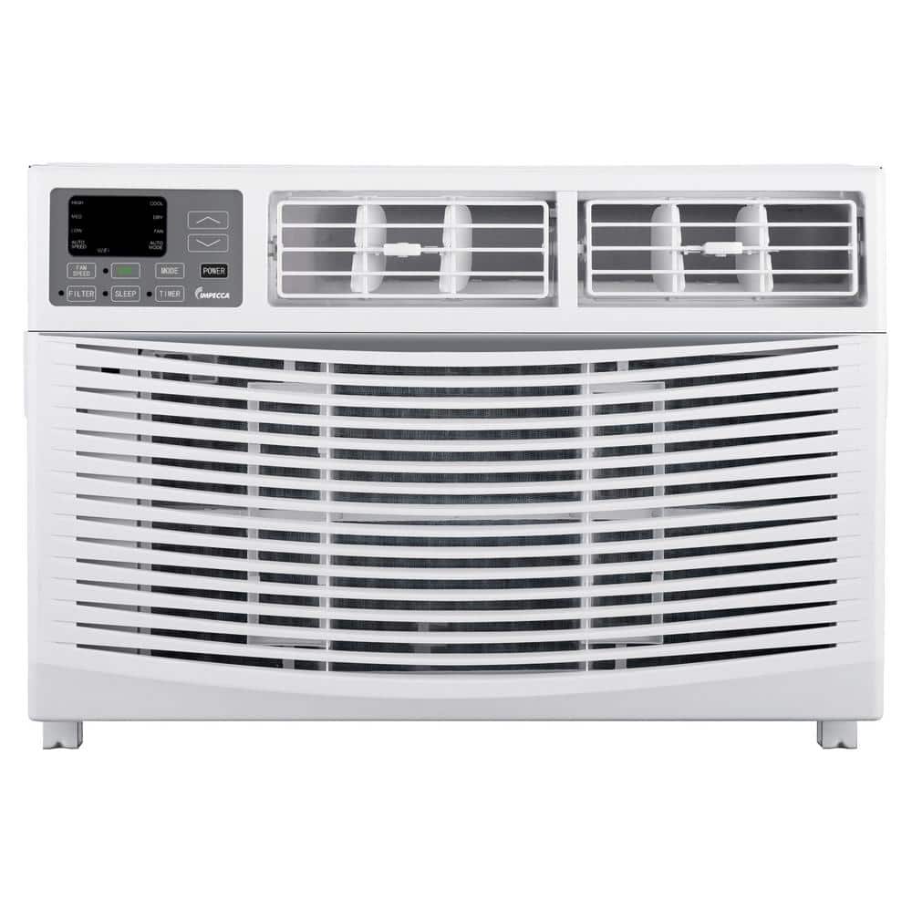 Impecca 12,000 BTU 115-Volts Through-The-Wall Air Conditioner Cools 450-550 Sq. Ft. with Remote Controller and Wi-Fi in White -  MITAC12LSA23974