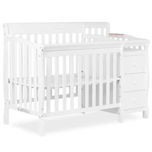 Jayden 4-in-1 White Mini Convertible Crib And Changer