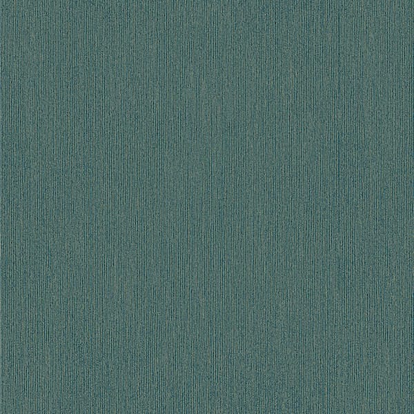 Advantage Blue Melvin Teal Stria Vinyl Non-pasted Textured Wallpaper