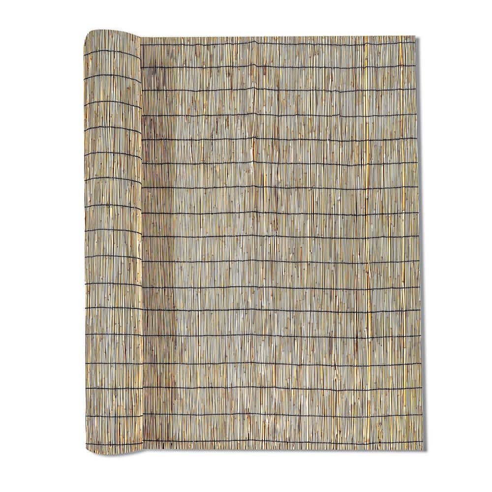 Trademark Innovations 16.4 ft. x 5 ft. (Natural) Bamboo Reed Privacy ...