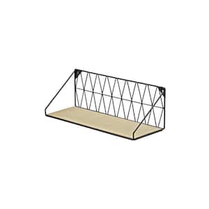 Hanging Under Cabinet Shelf Basket (4 Pack) - HR014, Black-4 Packs