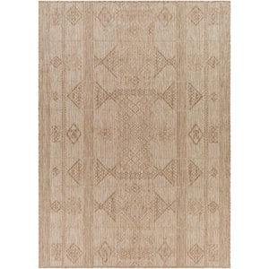 Ansted Cream 5 ft. x 7 ft. Global Indoor/Outdoor Area Rug