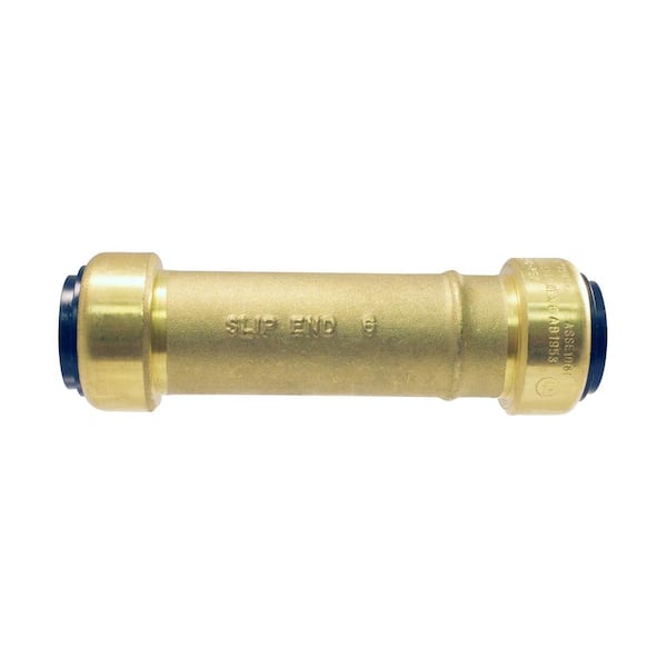 Tectite 1/2 in. Brass Push-To-Connect Slip Repair Coupling