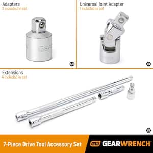 3/8 in. Drive Extension and Adapter Set (7-Piece)