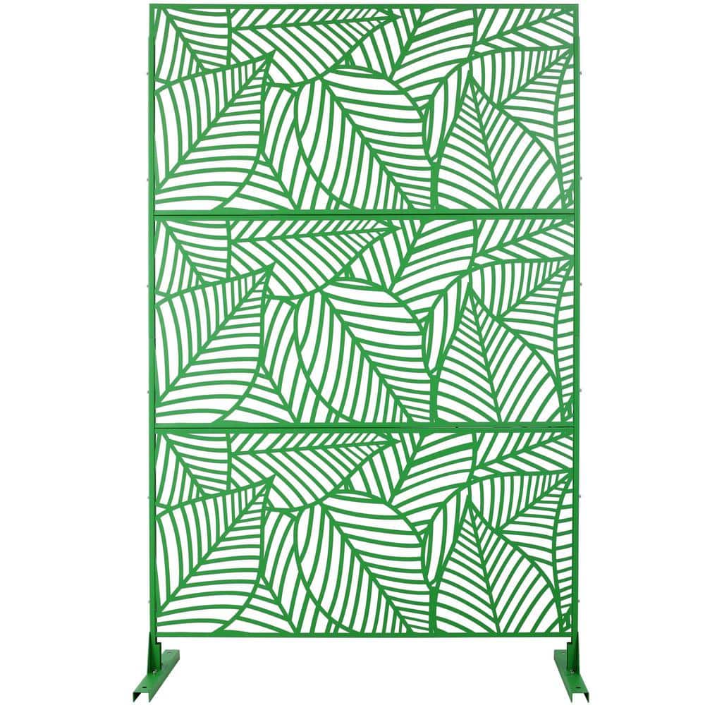 "76"" H x 48"" W Green Steel Privacy Fence Screen for Garden Fence" price history on PriceWatchPro