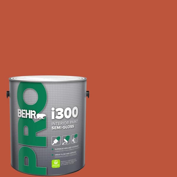 BEHR PRO 1 gal. #S-G-200 Glowing Firelight Semi-Gloss Interior Paint