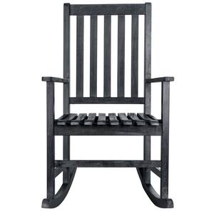 Barstow Dark Slate Gray Acacia Wood Outdoor Rocking Chair