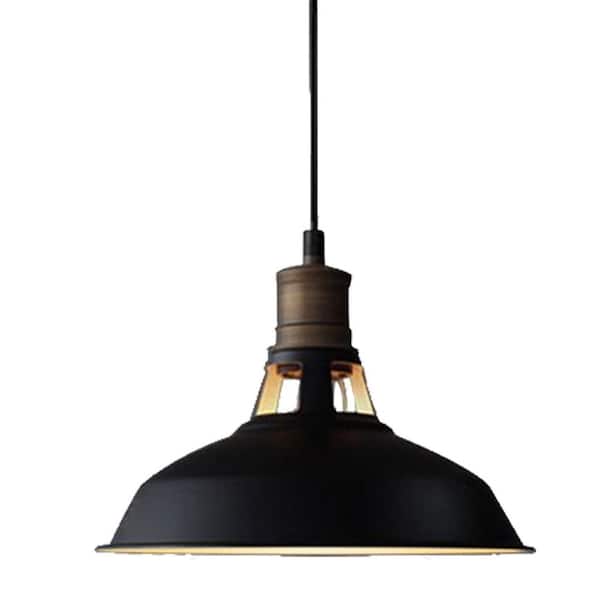 Industrial Black Barn Pendant Light-1-Light Loft Fixture