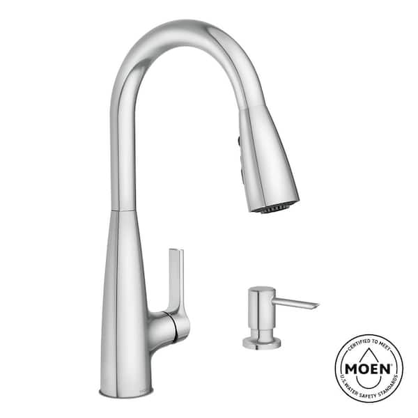 MOEN Haelyn Chrome 15.93 in. H Pull Down Sprayer Kitchen