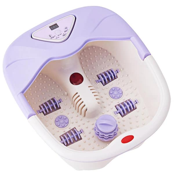 Costway Foot Spa Bath Massager LCD Display Temperature Control Heat Infrared Bubbles