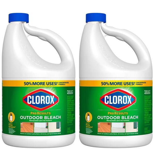 Clorox 121 oz. Pro Results Concentrated Liquid Outdoor Bleach Cleaner (2-Pack)