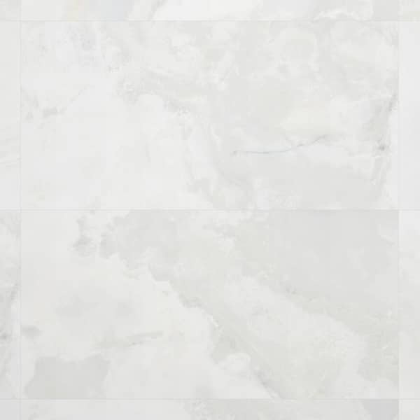 Ivy Hill Tile Jume Onyx White 4 in. x 0.41 in. Polished Porcelain Tile Sample