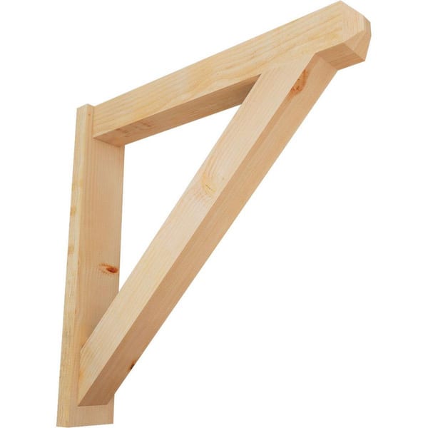 Ekena Millwork 6 in. x 36 in. x 36 in. Traditional Craftsman Rough Sawn Douglas Fir Outlooker