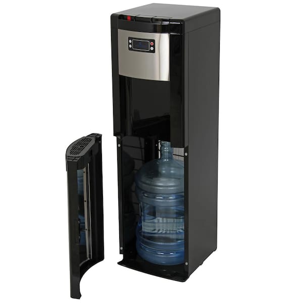 Glacier Bay Matte Black and Stainless Steel Bottom Load Water