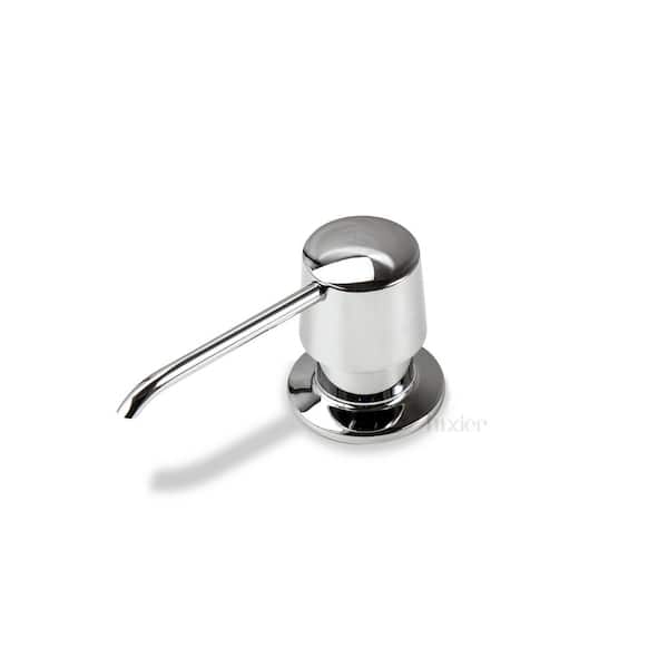 LUXIER Countertop Deck-Mount Metal Soap and Lotion Dispenser in Chrome