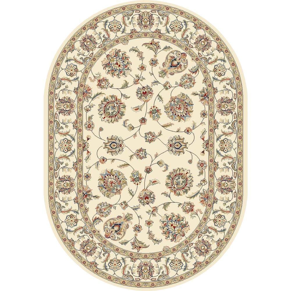 Judith Ivory 5 ft. x 8 ft. Oval Indoor Area Rug 9173055440 - The Home Depot
