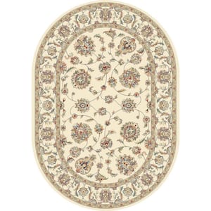 Judith Ivory 5 ft. x 8 ft. Oval Indoor Area Rug