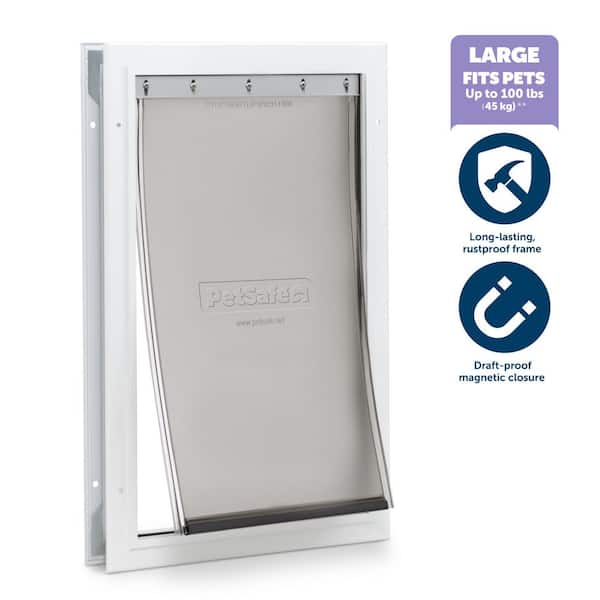 10 1/4 in. x 16 1/4 in. Freedom Aluminum Pet Door, Large