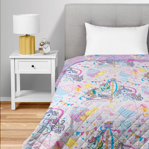 My Little Pony Pony Party Quilted Throw Blanket 60x80 in.