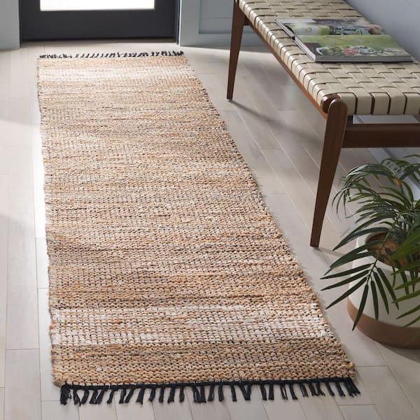 Cape Cod 2 ft. x 8 ft. Beige Abstract Striped Runner Rug