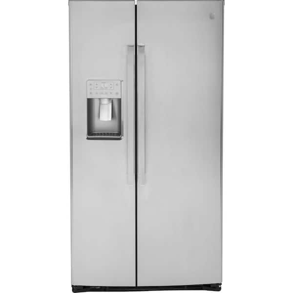GE 23.0 Cu. Ft. Side-by-Side Refrigerator with External Ice  - Best Buy