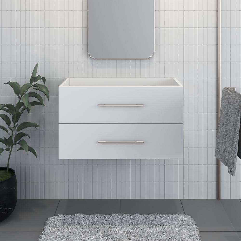 Napa 32 in. W. x 18 in. D x 21 in. H Single Sink Bath Vanity Cabinet without Top in White, Wall Mounted price history on PriceWatchPro