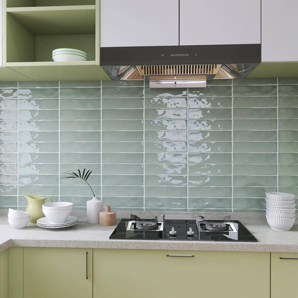 Jade Green 3x12 Ceramic Subway Wall Tile