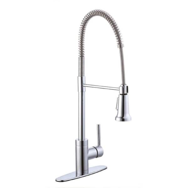 Glacier Bay 1200 Series Single-Handle Pull-Down Sprayer Kitchen Faucet in Chrome