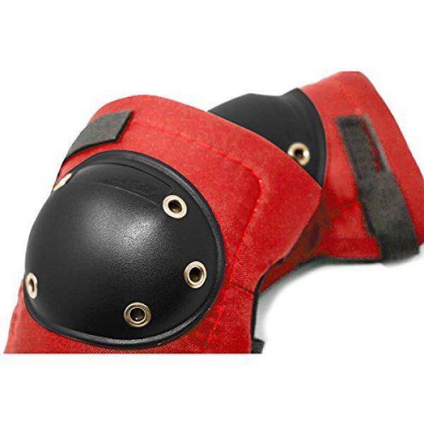 Knee Pads Industrial Carpentry Construction Hard Cap Foam Padded Red Pair Safety 