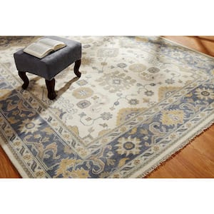 Umbria Ivory/Black 10 ft. x 14 ft. Area Rug