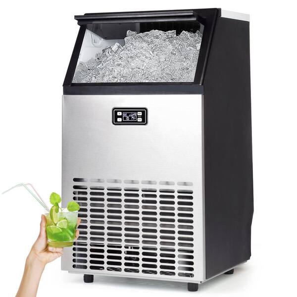 Vibekio Commercial Ice Maker 100 lbs./24 H Freestanding Ice Maker ...