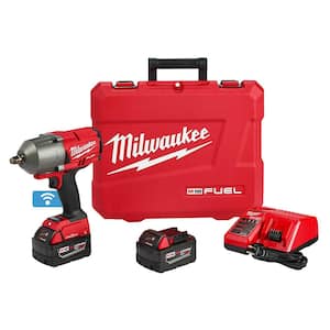 M18 FUEL ONE-KEY 18V Lithium-Ion Brushless Cordless 1/2 in. Impact Wrench w/ Friction Ring Kit w/(2) 5.0Ah Batteries