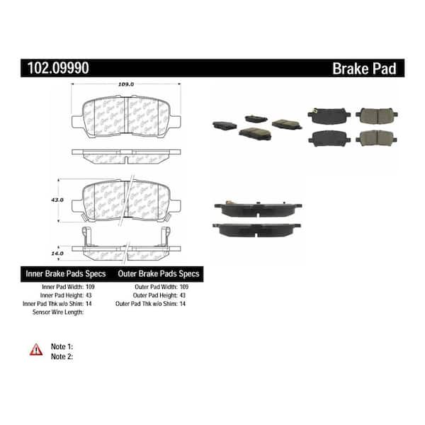 Centric Parts Disc Brake Pad Set