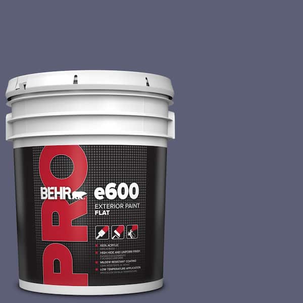BEHR PRO 5 gal. #S560-6 Blue Blood Flat Exterior Paint
